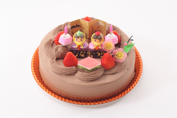 【6号】ひなまつりデコレーション チョコ生クリーム