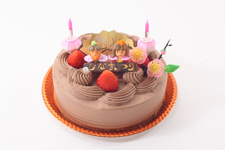 【5号】ひなまつりデコレーション チョコ生クリーム